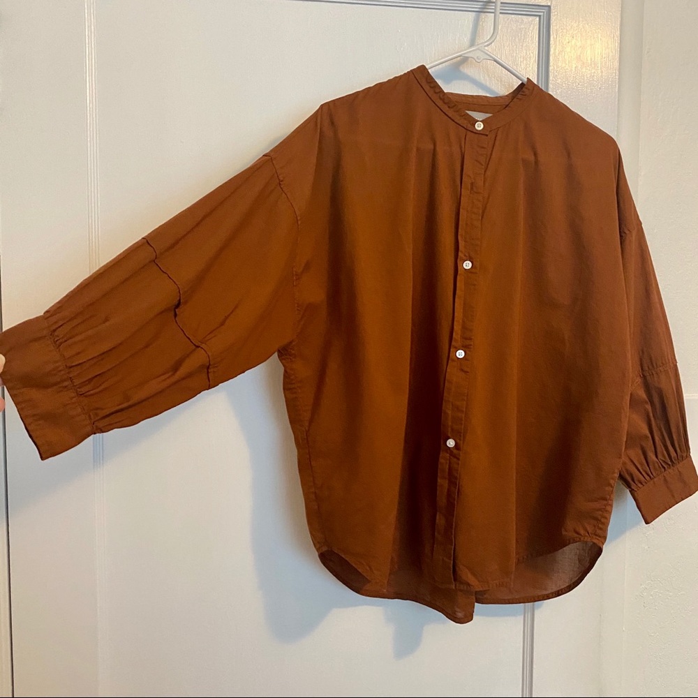 Everlane Collarless Air Shirt